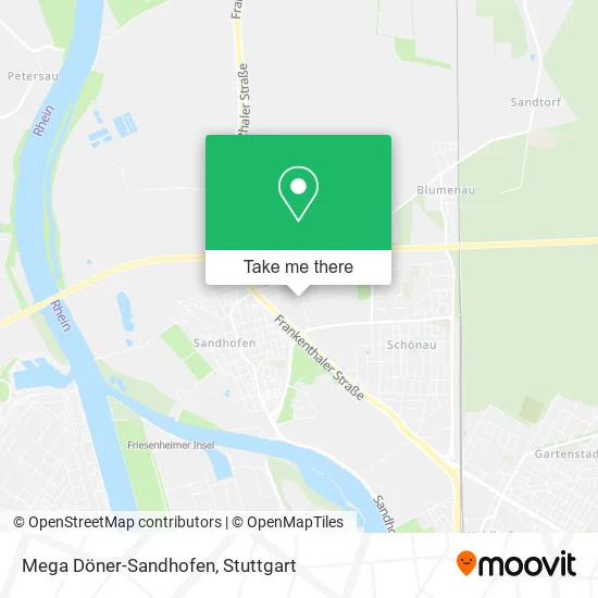 Карта Mega Döner-Sandhofen