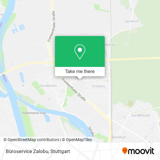 Büroservice Zalobu map