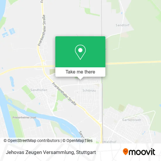 Карта Jehovas Zeugen Versammlung