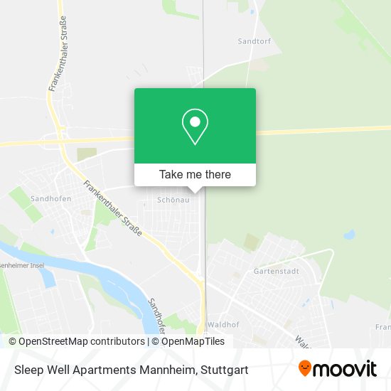 Sleep Well Apartments Mannheim map