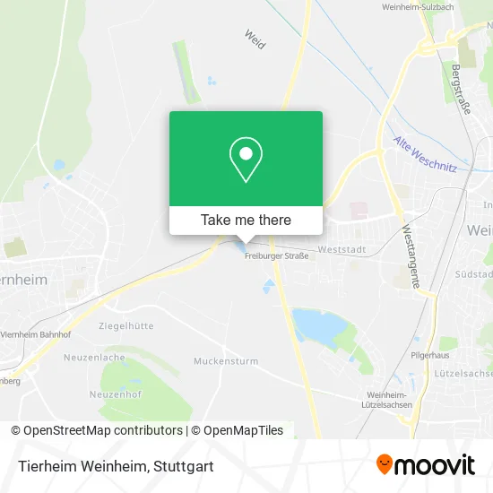 Карта Tierheim Weinheim