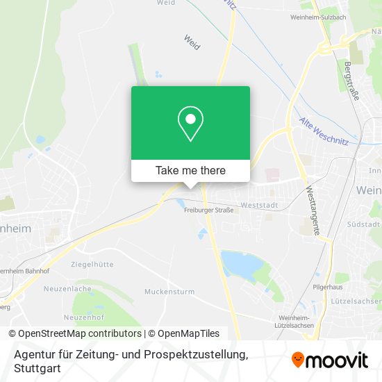 Agentur für Zeitung- und Prospektzustellung map