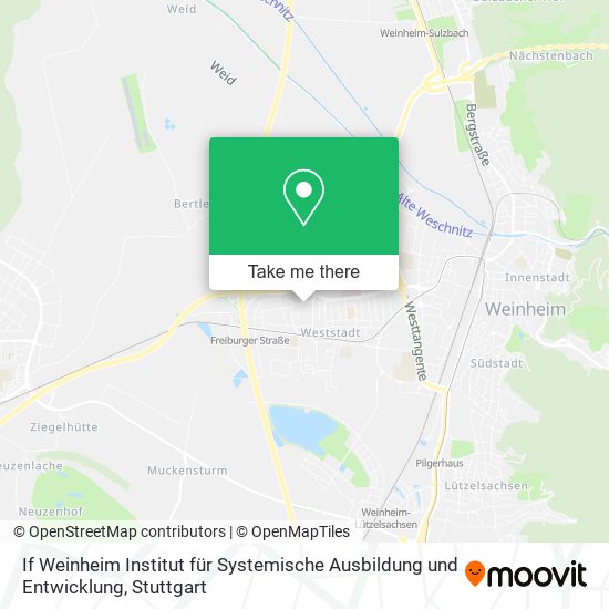 If Weinheim Institut für Systemische Ausbildung und Entwicklung map