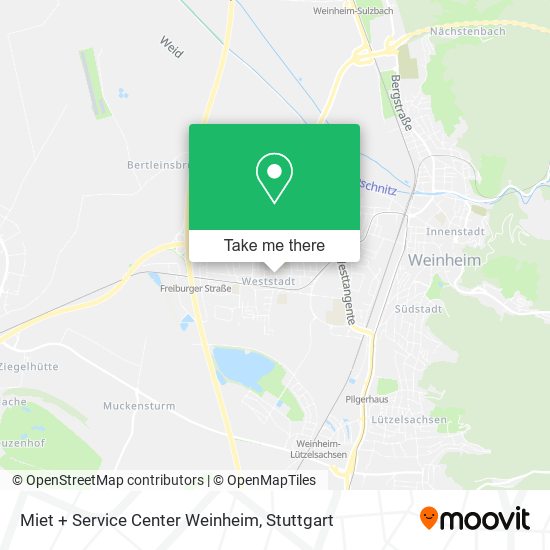 Карта Miet + Service Center Weinheim