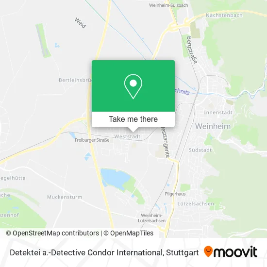 Detektei a.-Detective Condor International map