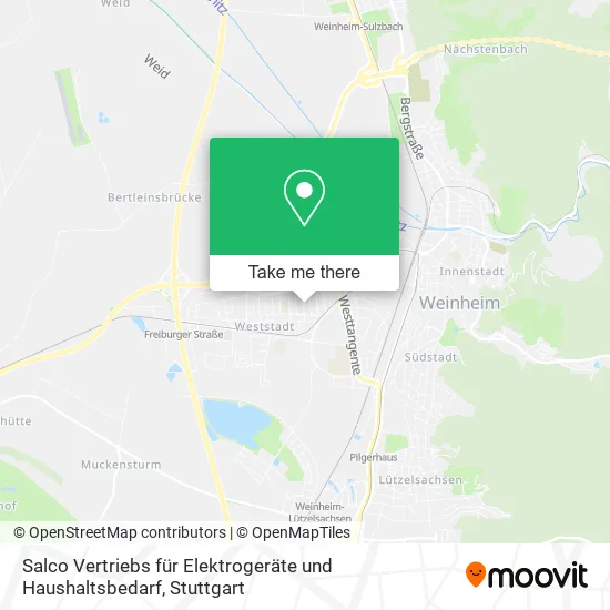 Карта Salco Vertriebs für Elektrogeräte und Haushaltsbedarf