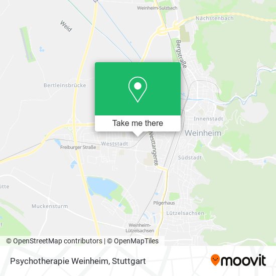 Psychotherapie Weinheim map