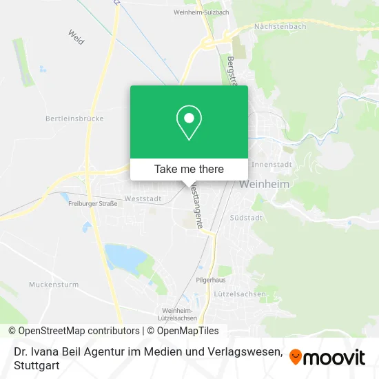 Карта Dr. Ivana Beil Agentur im Medien und Verlagswesen