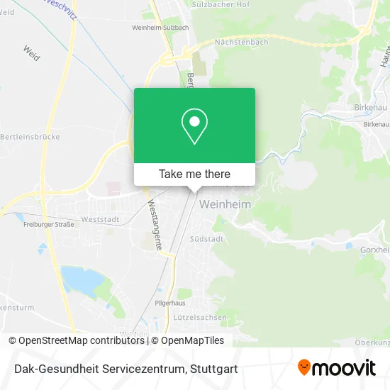 Карта Dak-Gesundheit Servicezentrum
