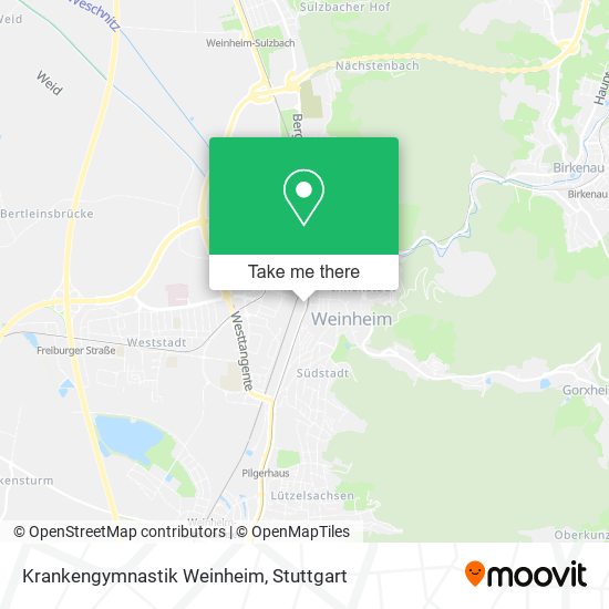 Krankengymnastik Weinheim map