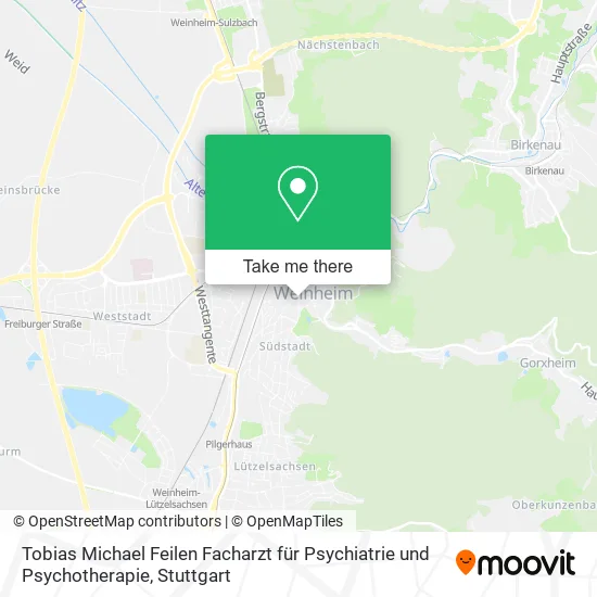 Карта Tobias Michael Feilen Facharzt für Psychiatrie und Psychotherapie