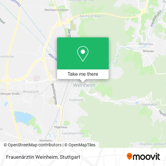 Карта Frauenärztin Weinheim