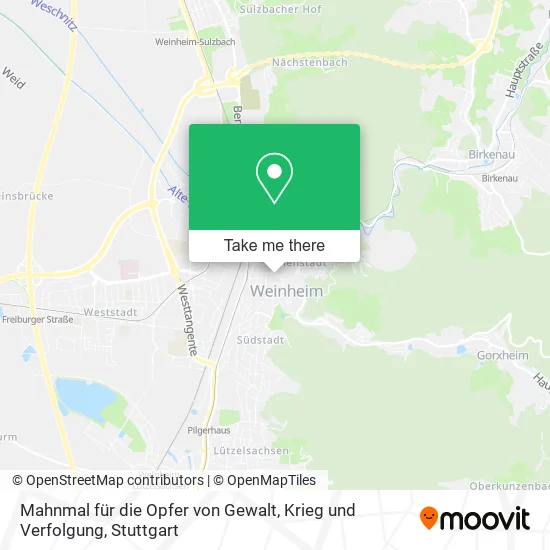 Карта Mahnmal für die Opfer von Gewalt, Krieg und Verfolgung