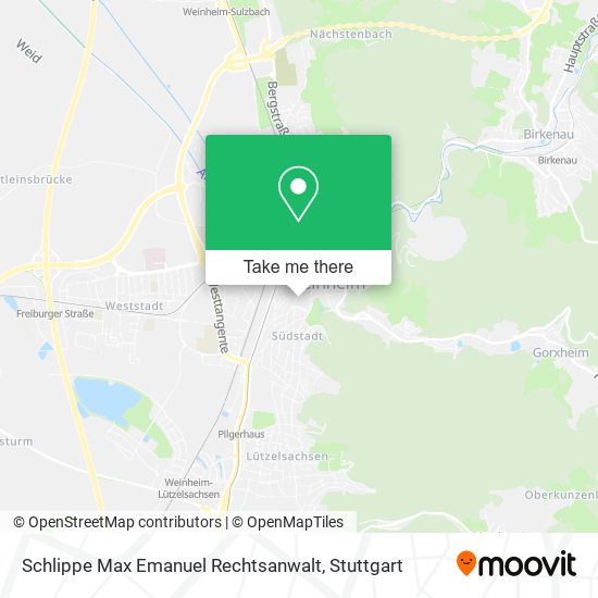 Schlippe Max Emanuel Rechtsanwalt map