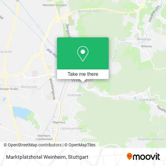 Карта Marktplatzhotel Weinheim