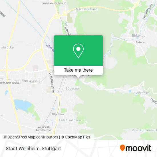 Карта Stadt Weinheim