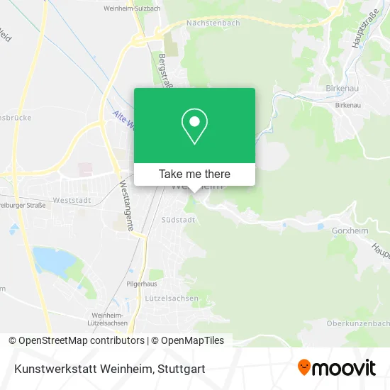 Карта Kunstwerkstatt Weinheim