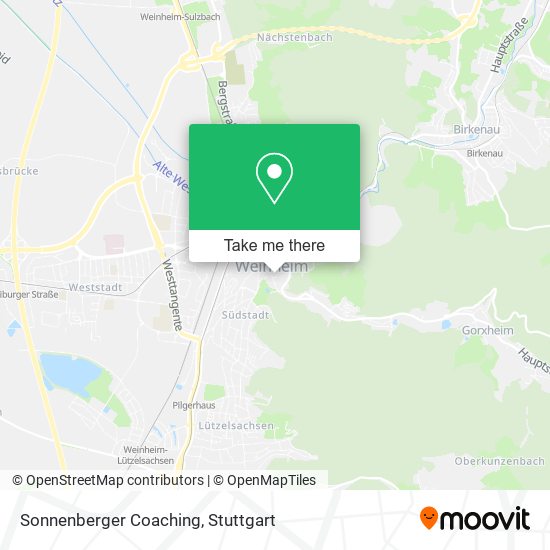 Sonnenberger Coaching map