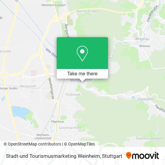 Stadt-und Tourismusmarketing Weinheim map