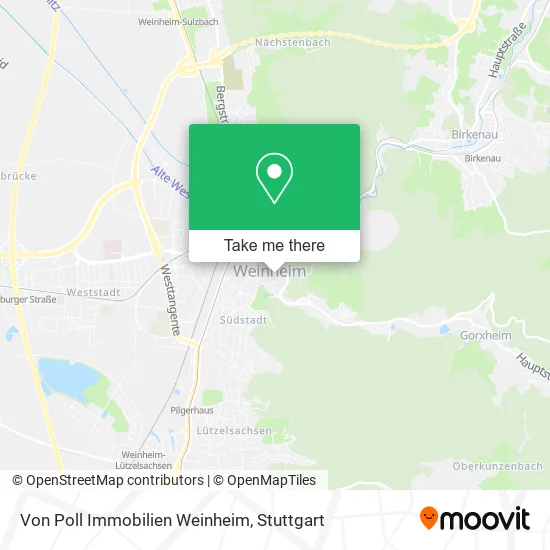 Карта Von Poll Immobilien Weinheim