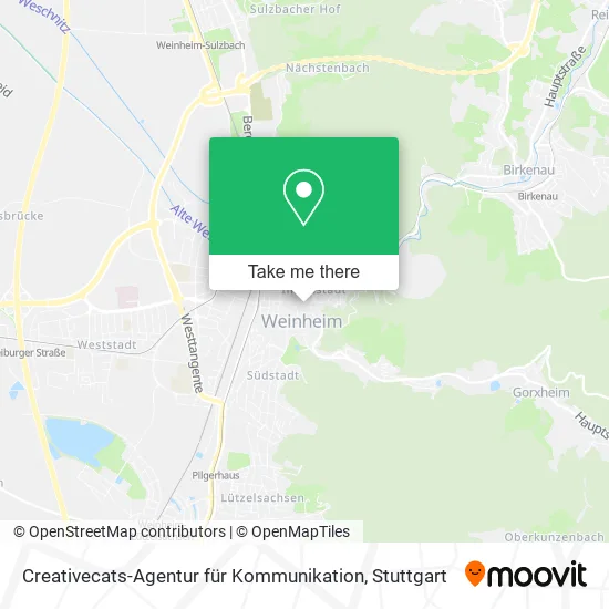 Карта Creativecats-Agentur für Kommunikation