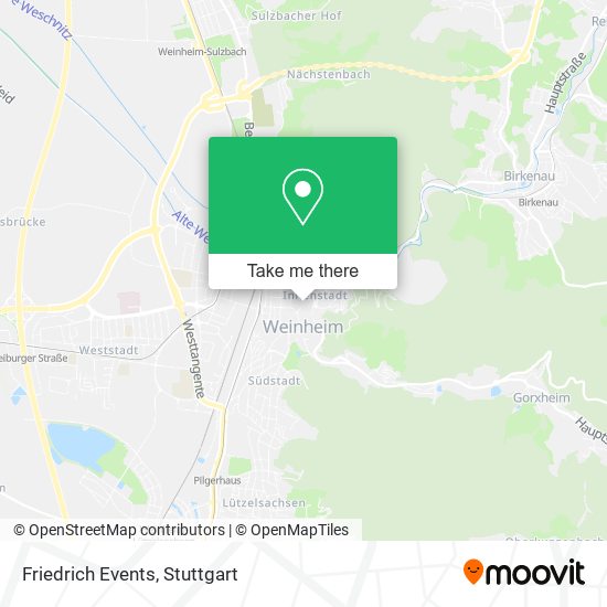 Friedrich Events map