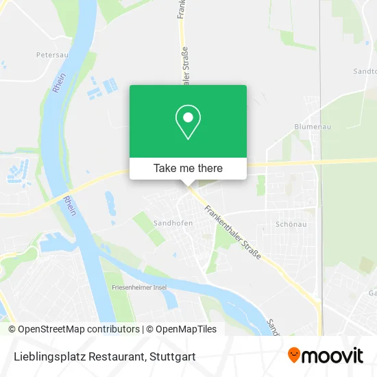 Карта Lieblingsplatz Restaurant