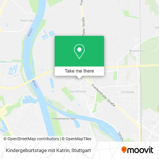 Карта Kindergeburtstage mit Katrin