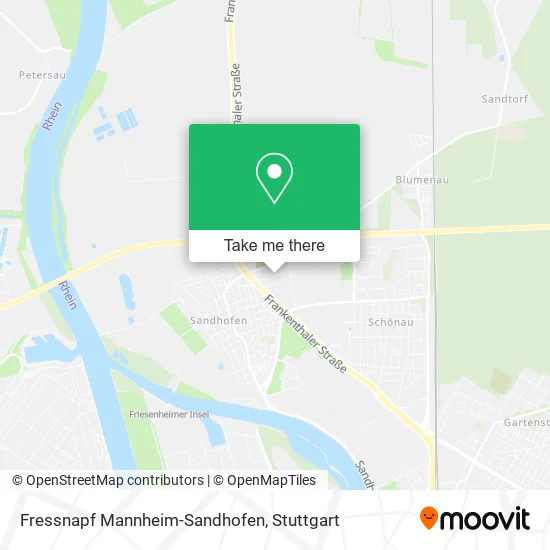 Карта Fressnapf Mannheim-Sandhofen