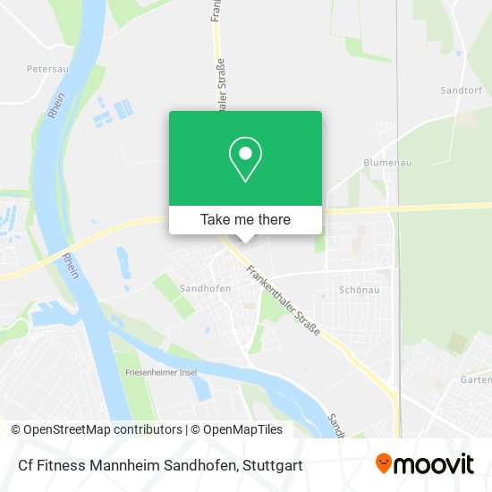 Cf Fitness Mannheim Sandhofen map