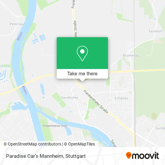 Карта Paradise Car's Mannheim