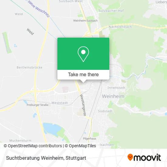 Карта Suchtberatung Weinheim