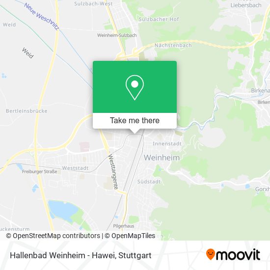 Hallenbad Weinheim - Hawei map