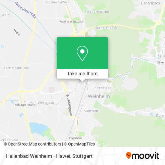 Карта Hallenbad Weinheim - Hawei