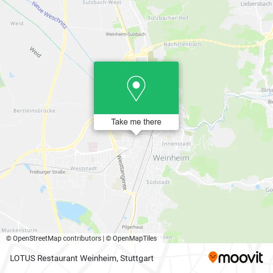 Карта LOTUS Restaurant Weinheim