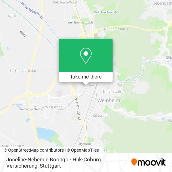 Карта Joceline-Nehemie Boongo - Huk-Coburg Versicherung