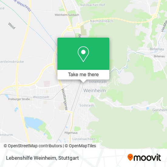 Lebenshilfe Weinheim map