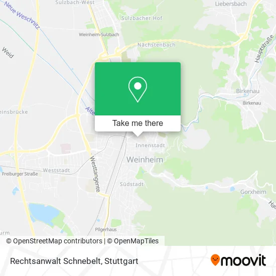 Карта Rechtsanwalt Schnebelt