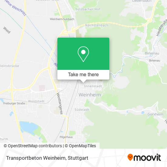 Карта Transportbeton Weinheim