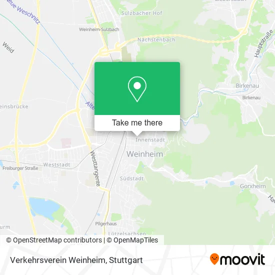 Карта Verkehrsverein Weinheim