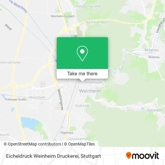 Карта Eicheldruck Weinheim Druckerei