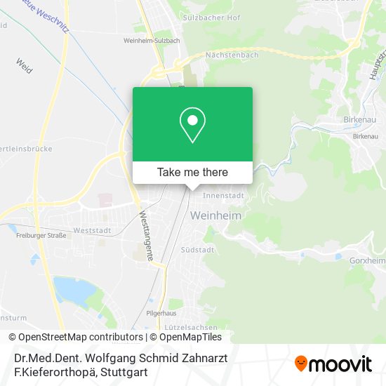 Dr.Med.Dent. Wolfgang Schmid Zahnarzt F.Kieferorthopä map