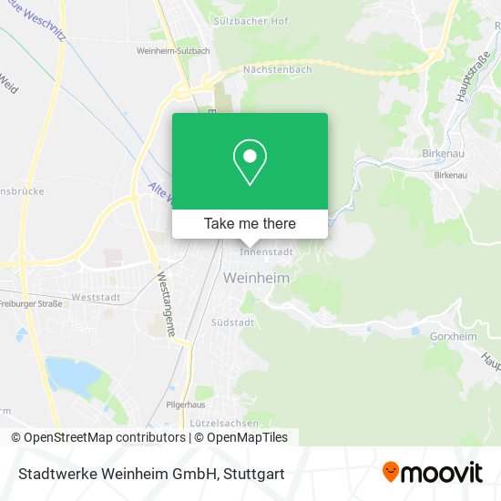 Карта Stadtwerke Weinheim GmbH