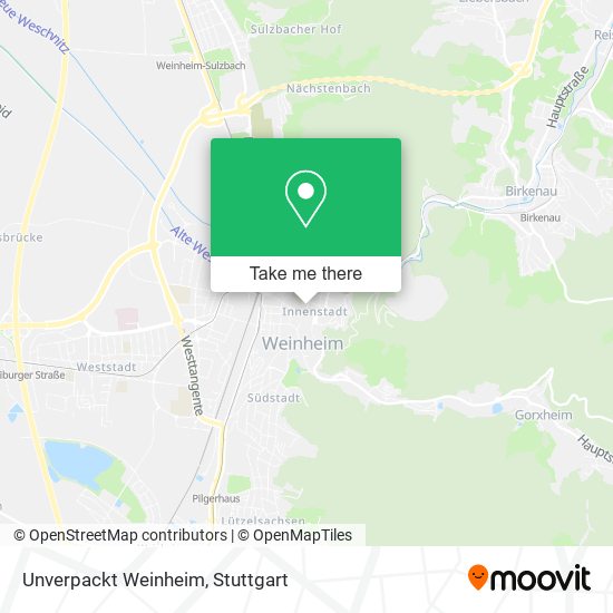 Карта Unverpackt Weinheim