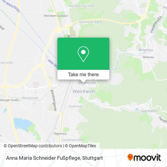 Карта Anna Maria Schneider Fußpflege