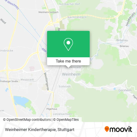 Карта Weinheimer Kindertherapie