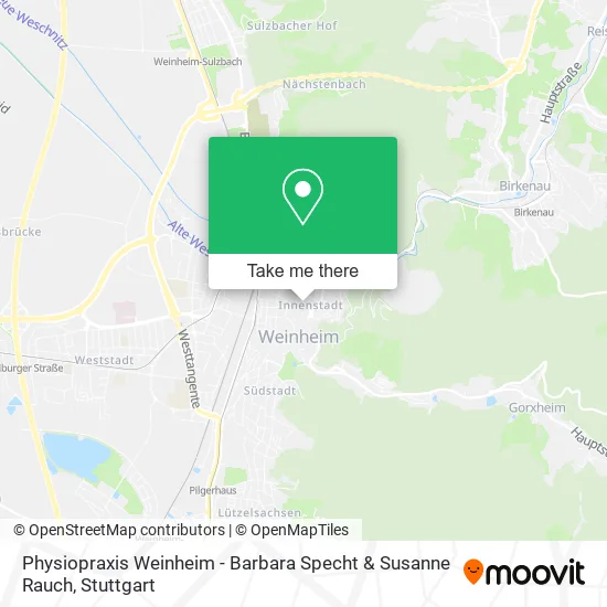 Карта Physiopraxis Weinheim - Barbara Specht & Susanne Rauch