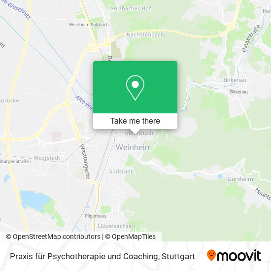 Карта Praxis für Psychotherapie und Coaching
