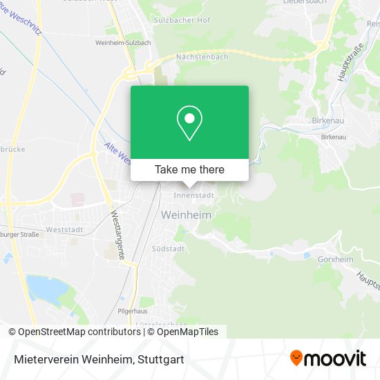 Mieterverein Weinheim map