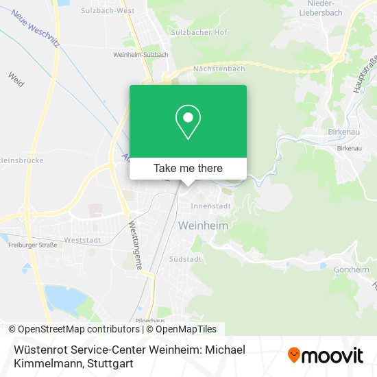 Wüstenrot Service-Center Weinheim: Michael Kimmelmann map